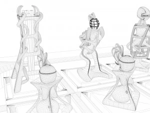 chess game 3D Model