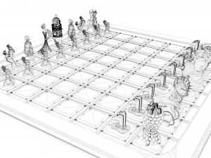 chess game 3Dモデル