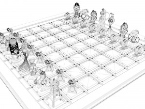 chess game 3Dモデル