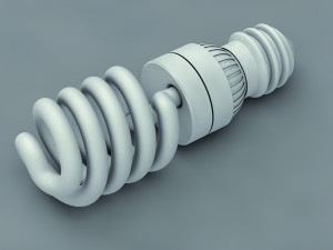 energy saving lamp 3D मॉडल