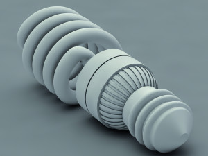 energy saving lamp 3D मॉडल