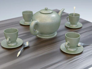 servicio de te Modelo 3D