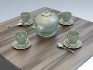 tea service 3D Модель