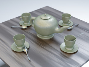 tea service 3D Модель