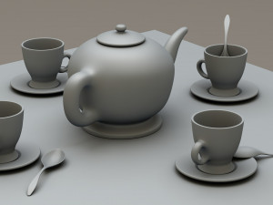 tea service 3D Модель
