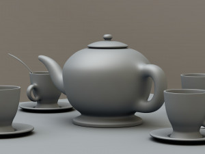 tea service 3D Модель