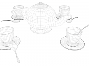 tea service 3D Модель