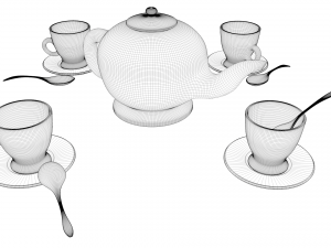 tea service 3D Модель