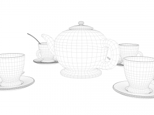 tea service 3D Модель