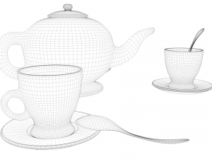 tea service 3D Модель