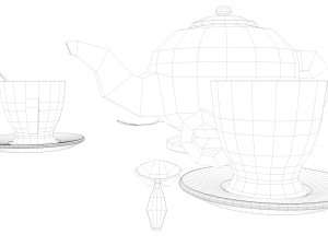 tea service 3D Модель