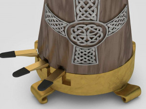 musical instrument harp 3D मॉडल