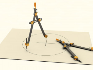 drawing compass 3D मॉडल
