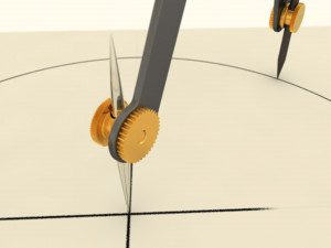 drawing compass Modello 3D