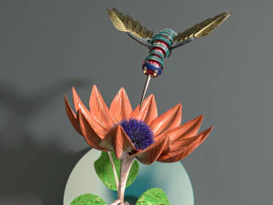 steampunk colibri 3D Model