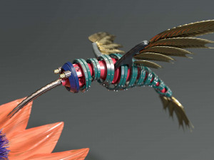 steampunk colibri Modelo 3D
