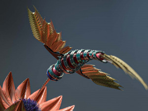steampunk colibri Modelo 3D