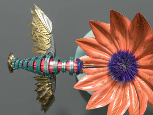 steampunk colibri Modelo 3D