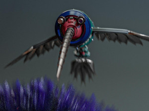 steampunk colibri Modelo 3D