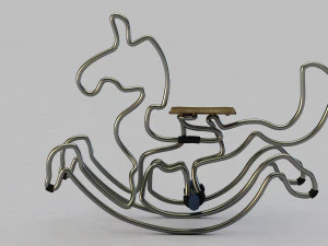 cavallo a dondolo Modello 3D