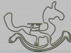 rocking horse 3D मॉडल