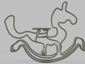 cavallo a dondolo Modello 3D