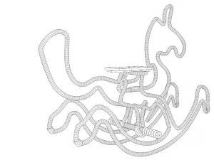 cavallo a dondolo Modello 3D