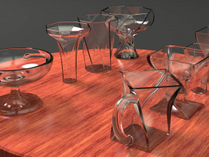a set of 8 vases Modelo 3D