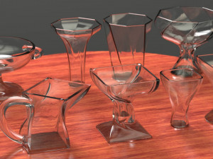 a set of 8 vases Modelo 3D