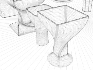 a set of 8 vases Modelo 3D