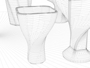 a set of 8 vases Modelo 3D