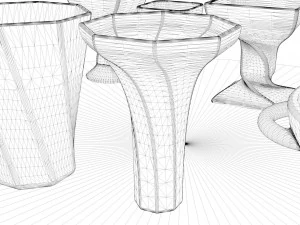 a set of 8 vases 3D Model