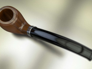 3 wooden smoking pipes 3D 모델