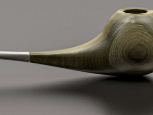 3 wooden smoking pipes 3D 모델
