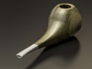 3 wooden smoking pipes 3D 모델