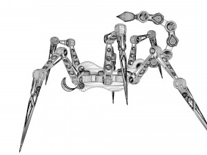 arachnoid mecha 3Dモデル