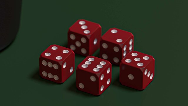 game of dice 3D 模型 .c4d .max .obj .3ds .fbx .stl .blend 
