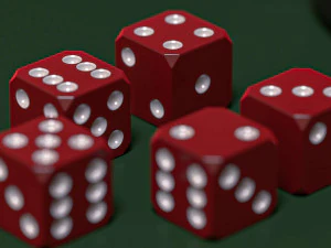 jeu de d&eacute;s Modèle 3D