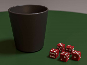 game of dice 3D 模型