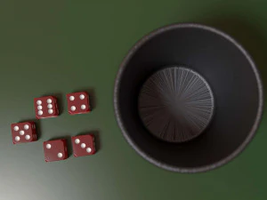 jeu de d&eacute;s Modèle 3D