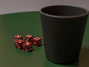 jeu de d&eacute;s Modèle 3D