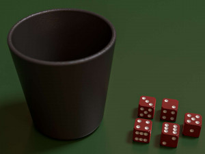 game of dice 3D 模型