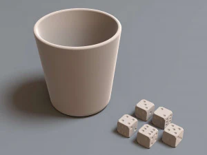 jeu de d&eacute;s Modèle 3D