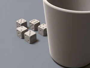 jeu de d&eacute;s Modèle 3D