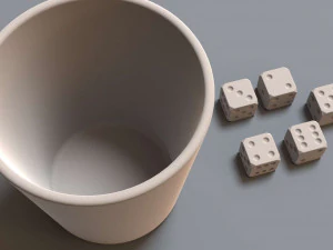 jeu de d&eacute;s Modèle 3D