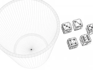 jeu de d&eacute;s Modèle 3D