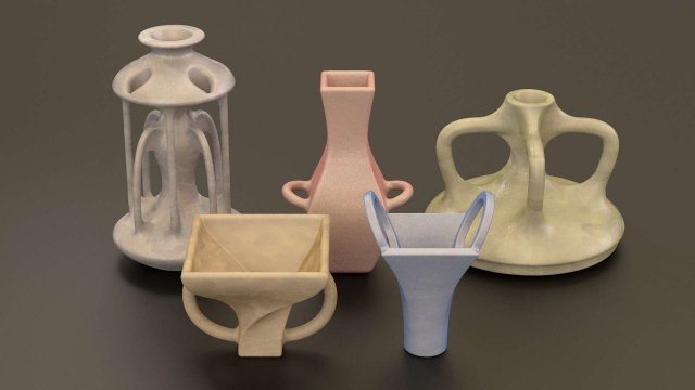 ceramic jar Modelo 3D .c4d .max .obj .3ds .fbx .stl .blend 
