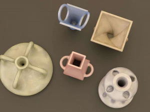 jarra de cer&acirc;mica Modelo 3D