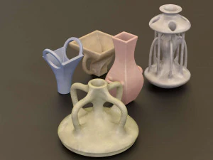 jarra de cer&acirc;mica Modelo 3D