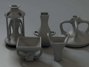 jarra de cer&acirc;mica Modelo 3D